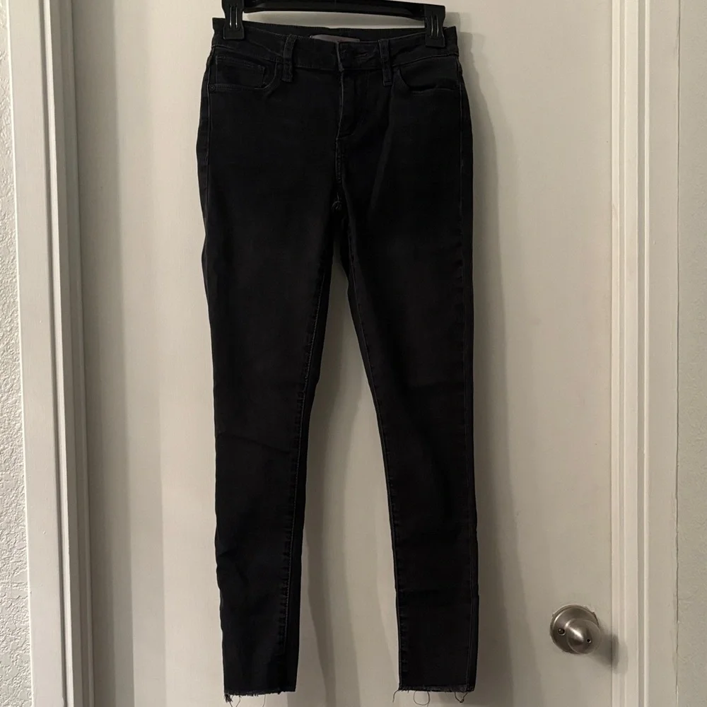 Joe's Jeans Women's Black Skinny Raw Hem Jeans